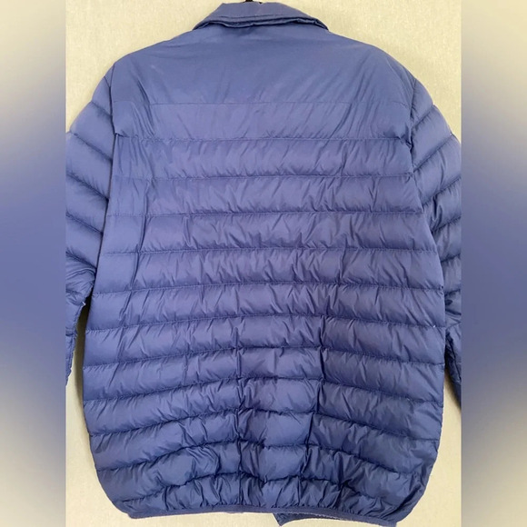 Slate + Stone down quilted puffy blue jacket  Sz L - Picture 6 of 14